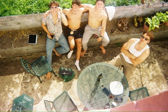 Students hanging out together