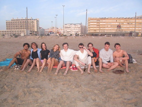 Friends on the beach